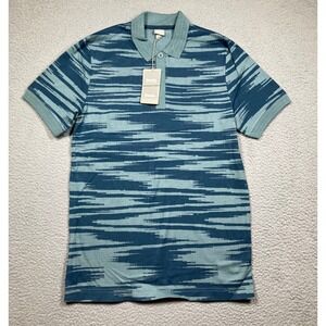 Bench Polo Shirt Men's Medium Blue Green Short Sleeve Preppy Urban Modern